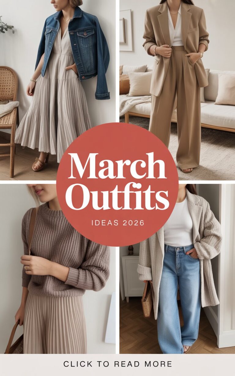 March Outfits Ideas 2026: Stylish Looks for the Spring Transition